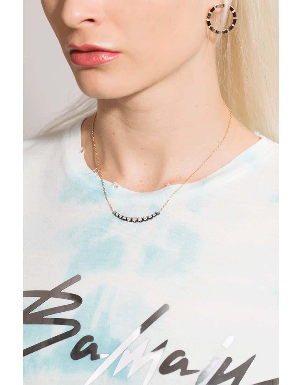BALMAIN-Tie Dye Balmain Logo T-Shirt-