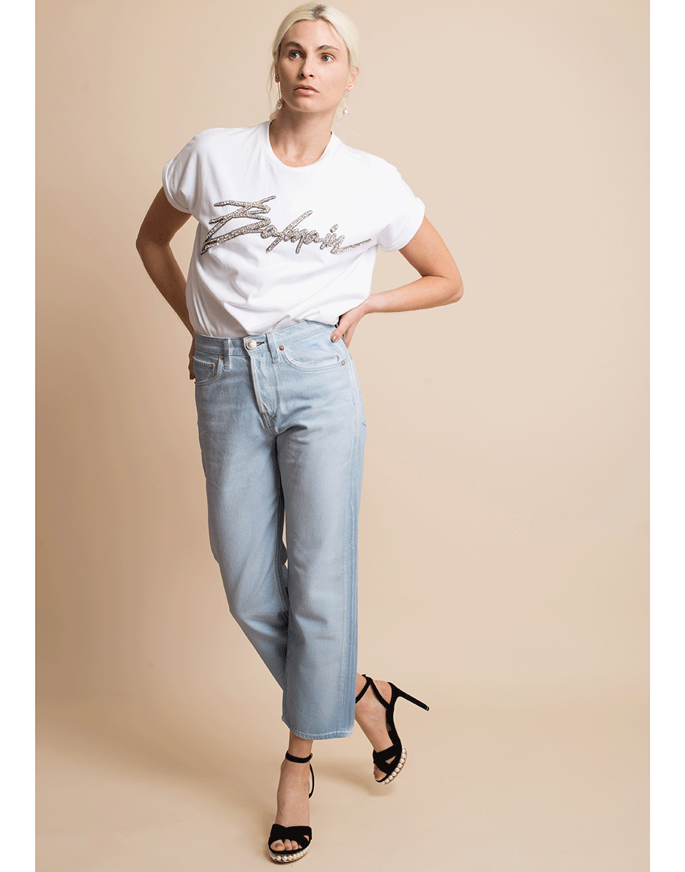 BALMAIN-Embroidered Signature T-Shirt-
