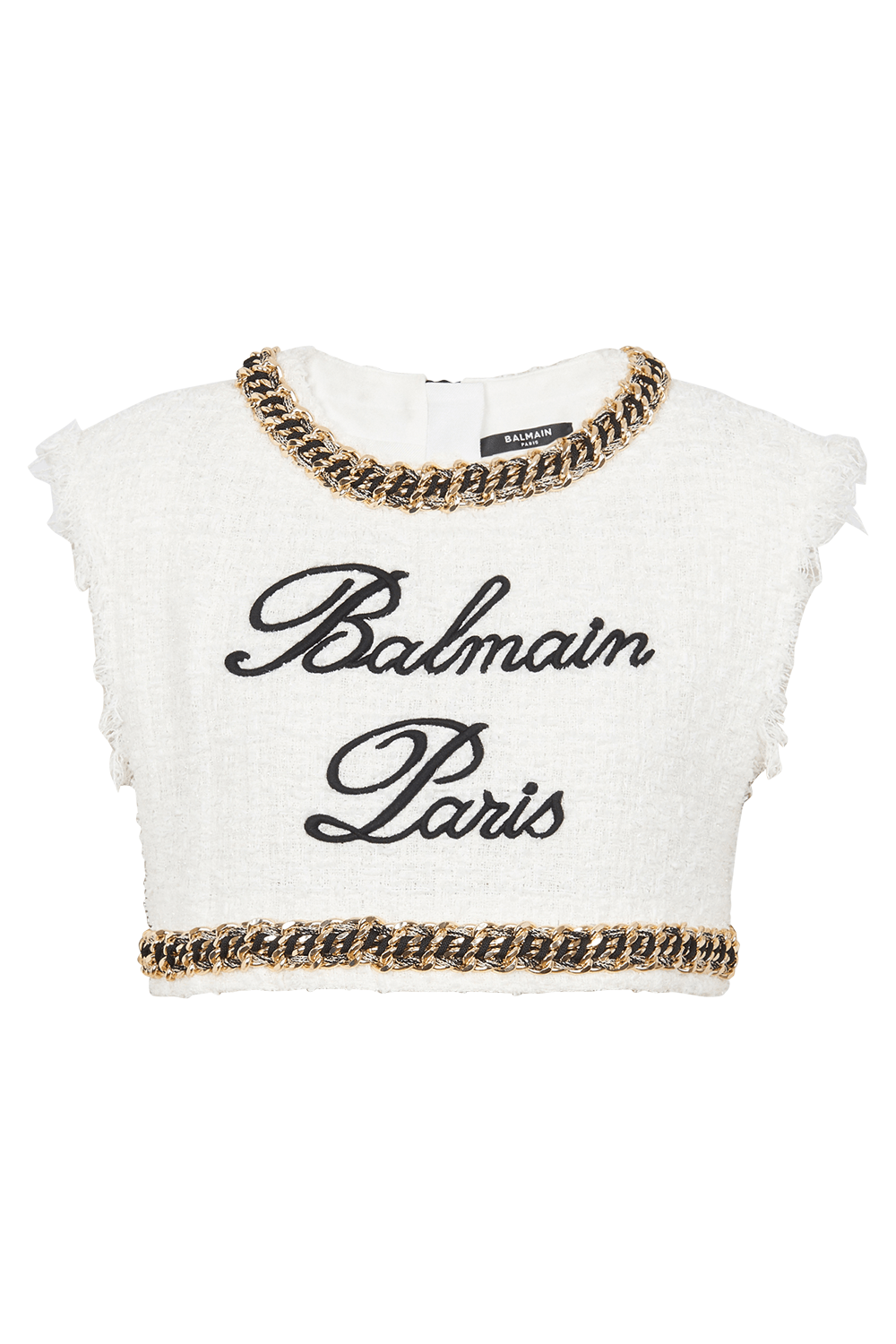 BALMAIN-Signature Tweed Tank-