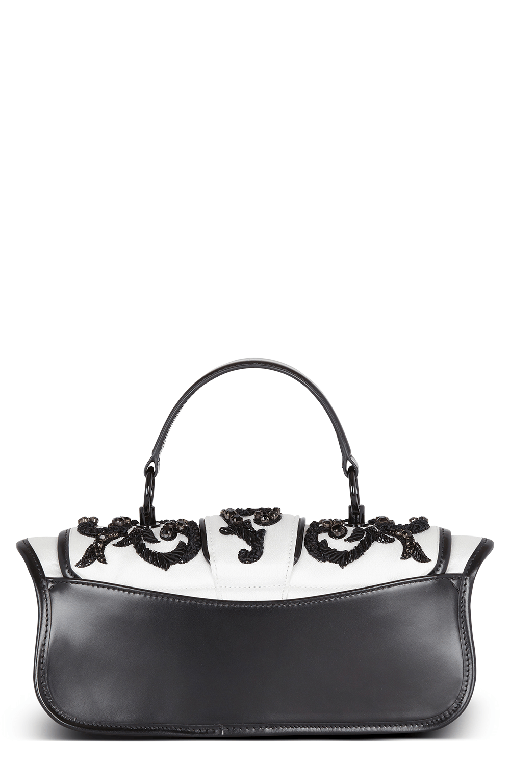 BALMAIN-Blaze Pouch - Blanc Noir-BLAN/NOR