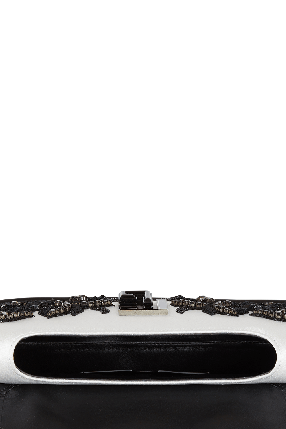 BALMAIN-Blaze Pouch - Blanc Noir-BLAN/NOR