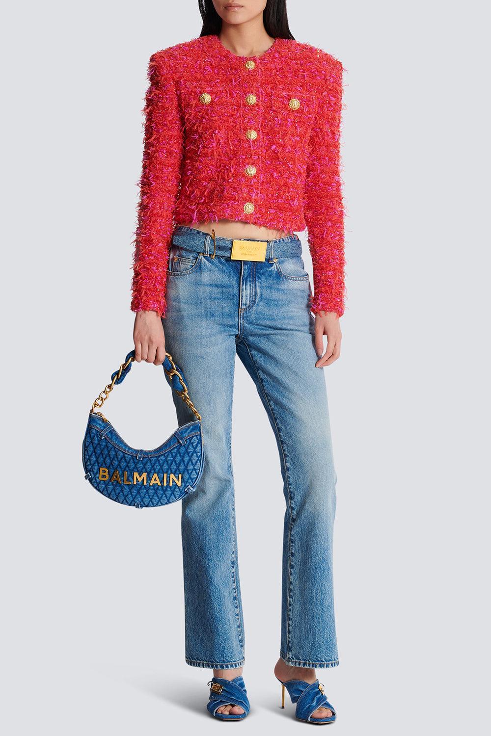 1945 Moon Bag - Bleu Jean-BLEU JEAN-O/S-HANDBAGSHOULDER-BALMAIN