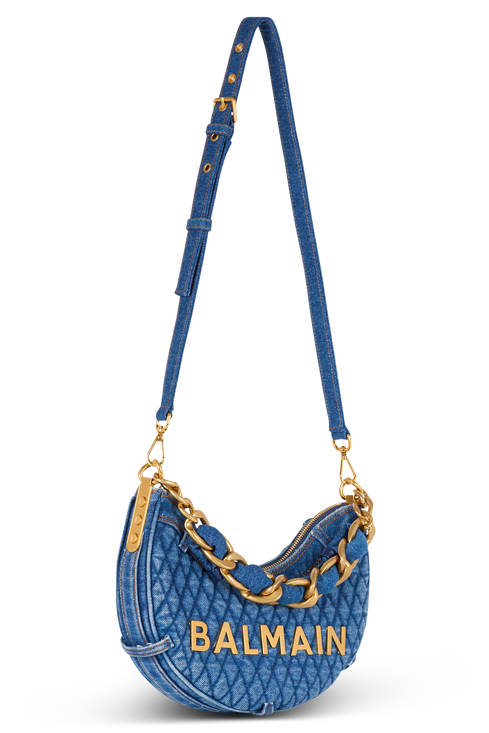 1945 Moon Bag - Bleu Jean-BLEU JEAN-O/S-HANDBAGSHOULDER-BALMAIN