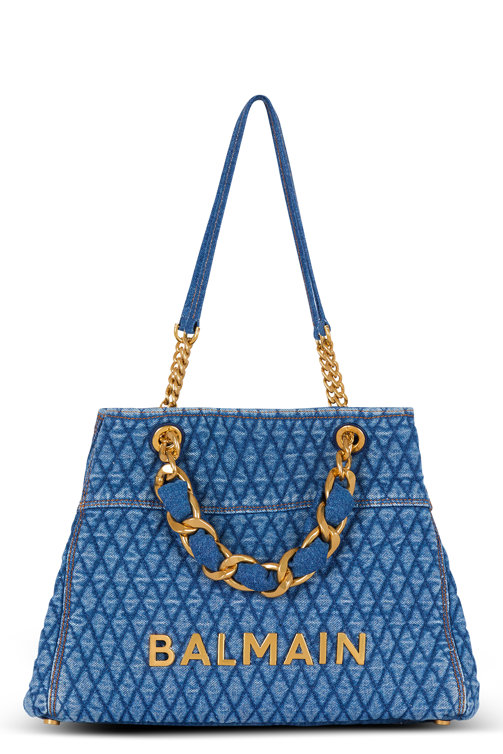 1945 Soft Tote Bag - Bleu Jean-BLEU JEAN-O/S-HANDBAGSHOULDER-BALMAIN