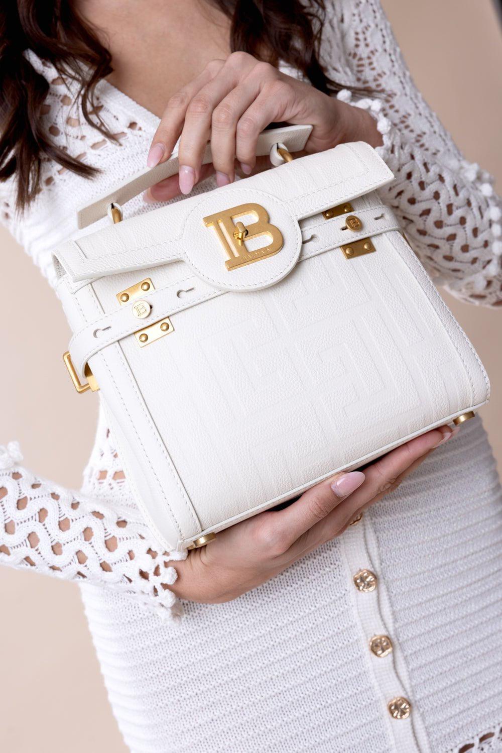 BALMAIN-B-Buzz 23 Bag - Creme-CREME