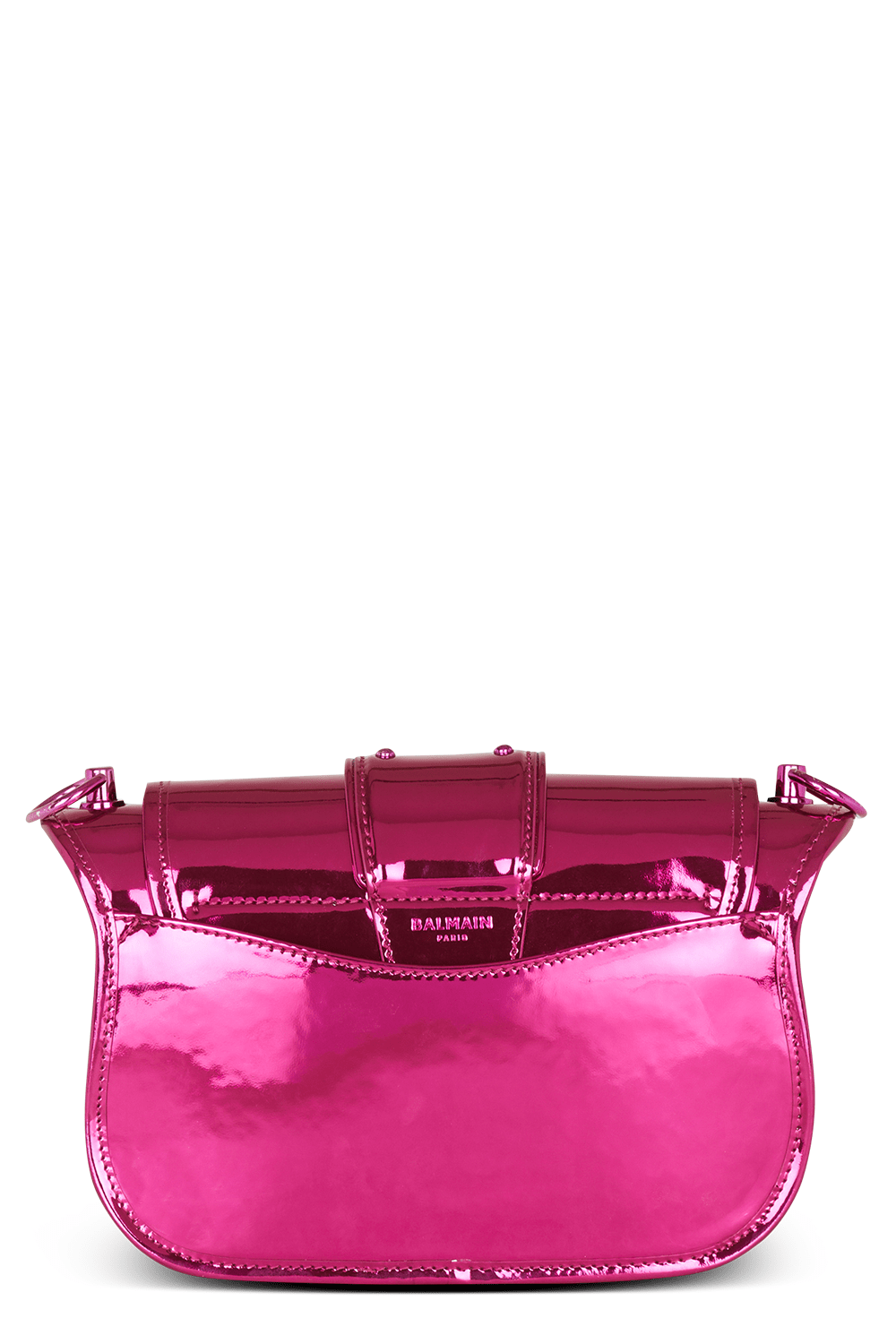 BALMAIN-Blaze Pouch Bag - Fuchsia-FUCHSIA