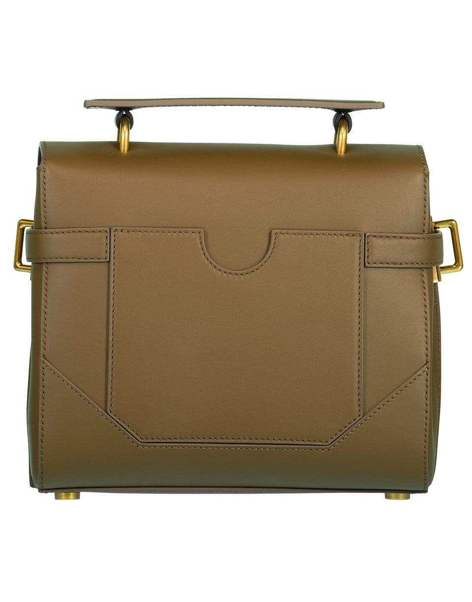 BALMAIN-BBuzz 23 Calfskin Bag-KAKI