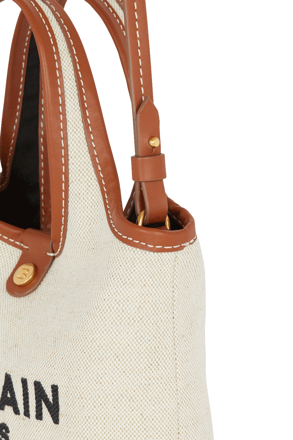 BALMAIN-B-Army Grocery Bag - Brown-NATL/MAR