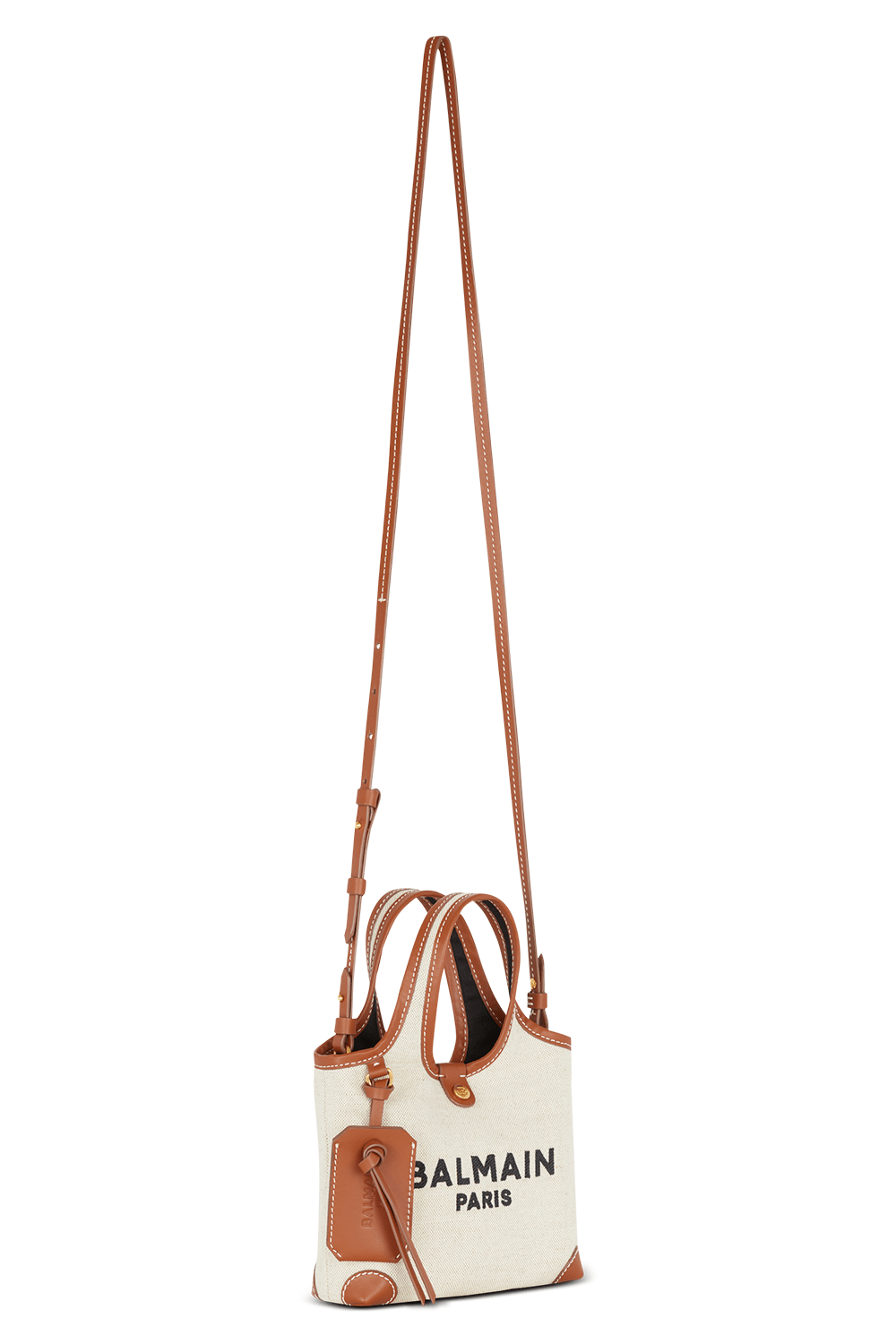 BALMAIN-B-Army Grocery Bag - Brown-NATL/MAR