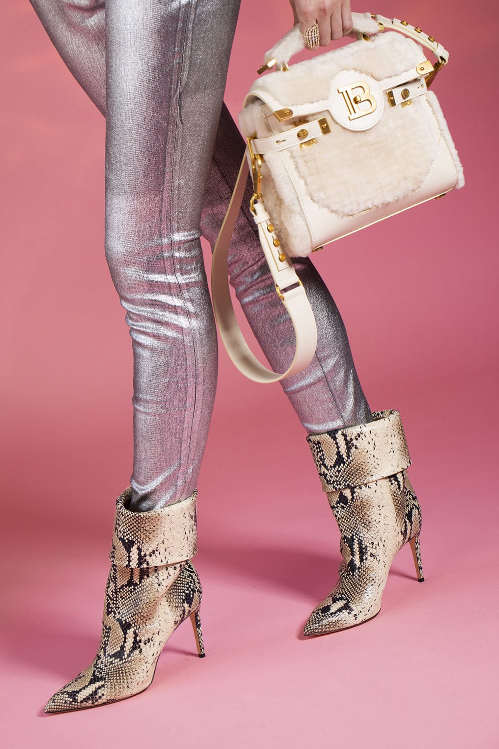 BALMAIN-Bbuzz 23 Bag - Naturel-NATUREL