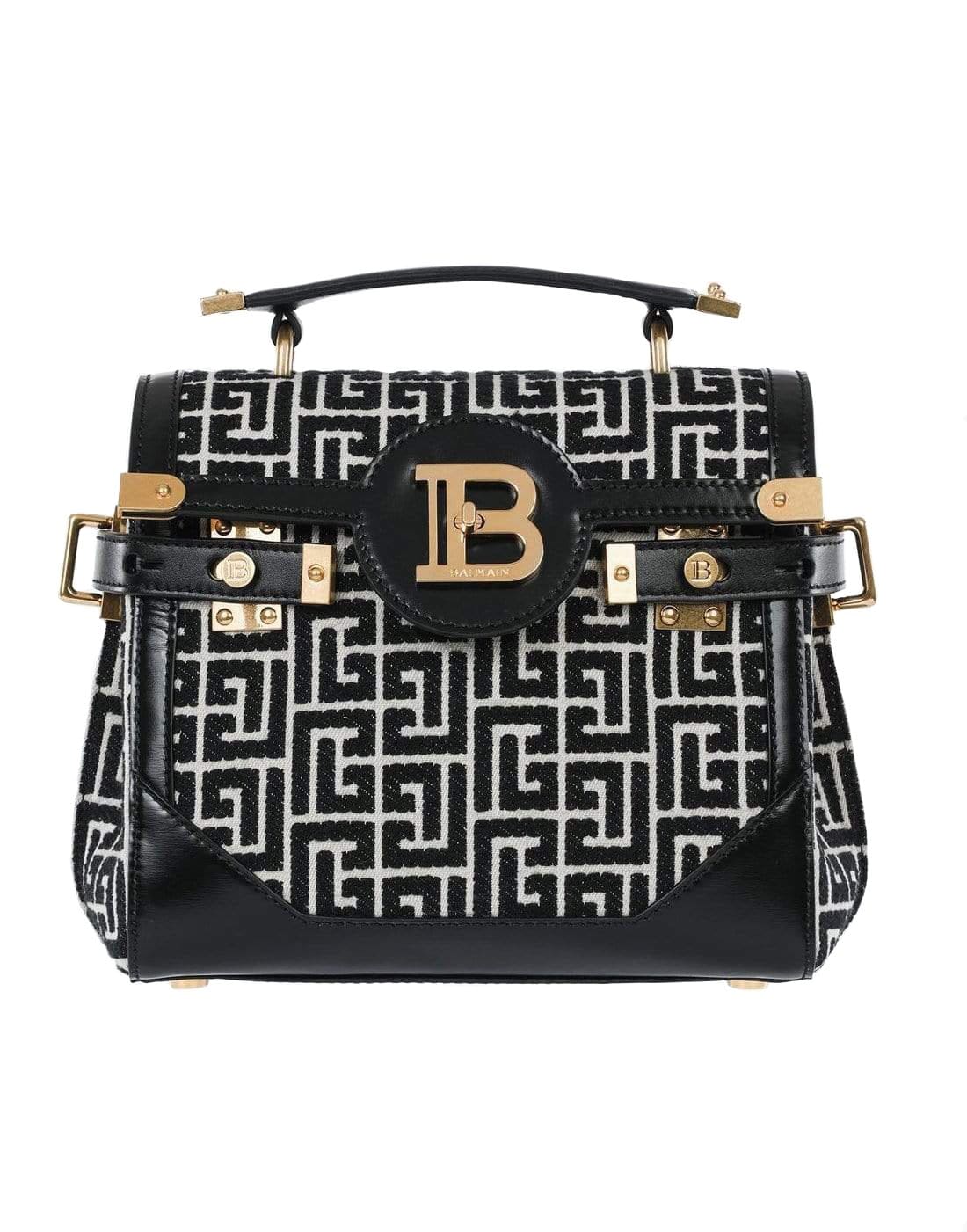 BALMAIN-Bicolor Jacquard B-Buzz 23 Bag-NIOR