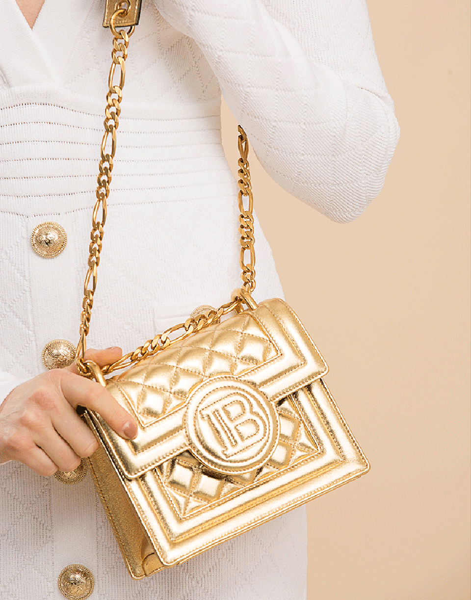 BALMAIN-B-Bag 18 Handbag-ORA