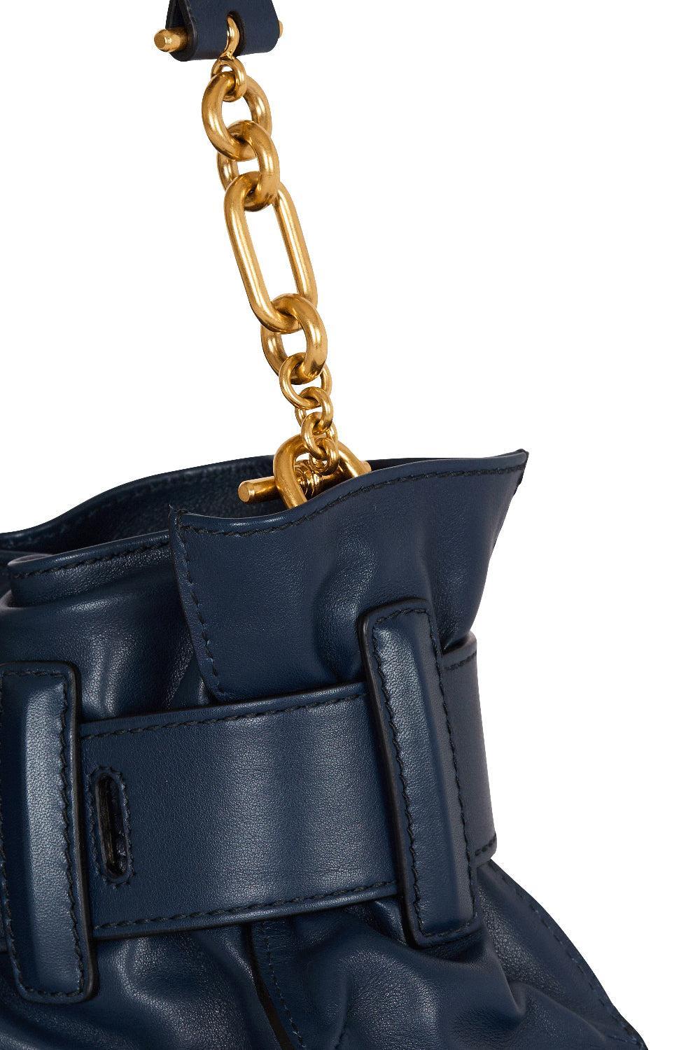 Mini Anthem Bag - Petrole-PETROLE-HANDBAGSHOULDER-BALMAIN