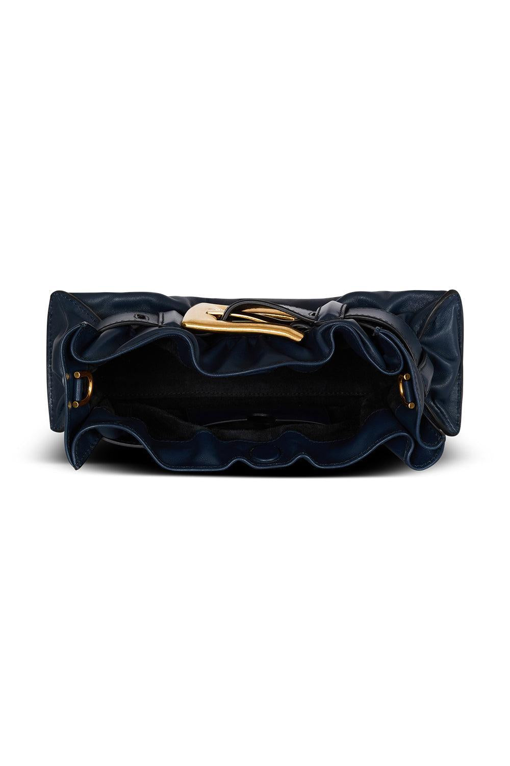Mini Anthem Bag - Petrole-PETROLE-HANDBAGSHOULDER-BALMAIN
