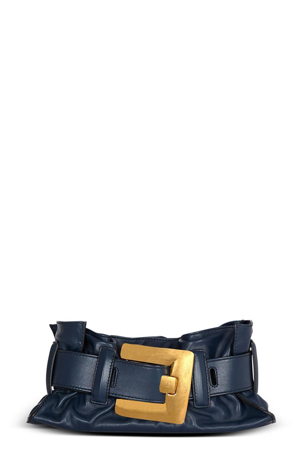 Mini Anthem Bag - Petrole-PETROLE-HANDBAGSHOULDER-BALMAIN