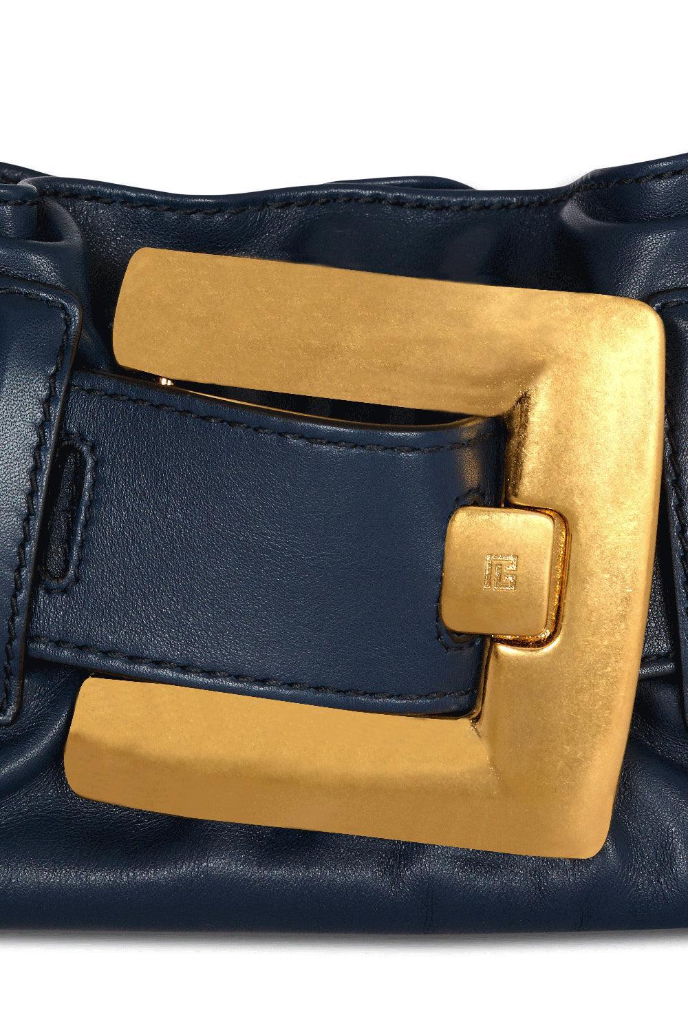 Mini Anthem Bag - Petrole-PETROLE-HANDBAGSHOULDER-BALMAIN