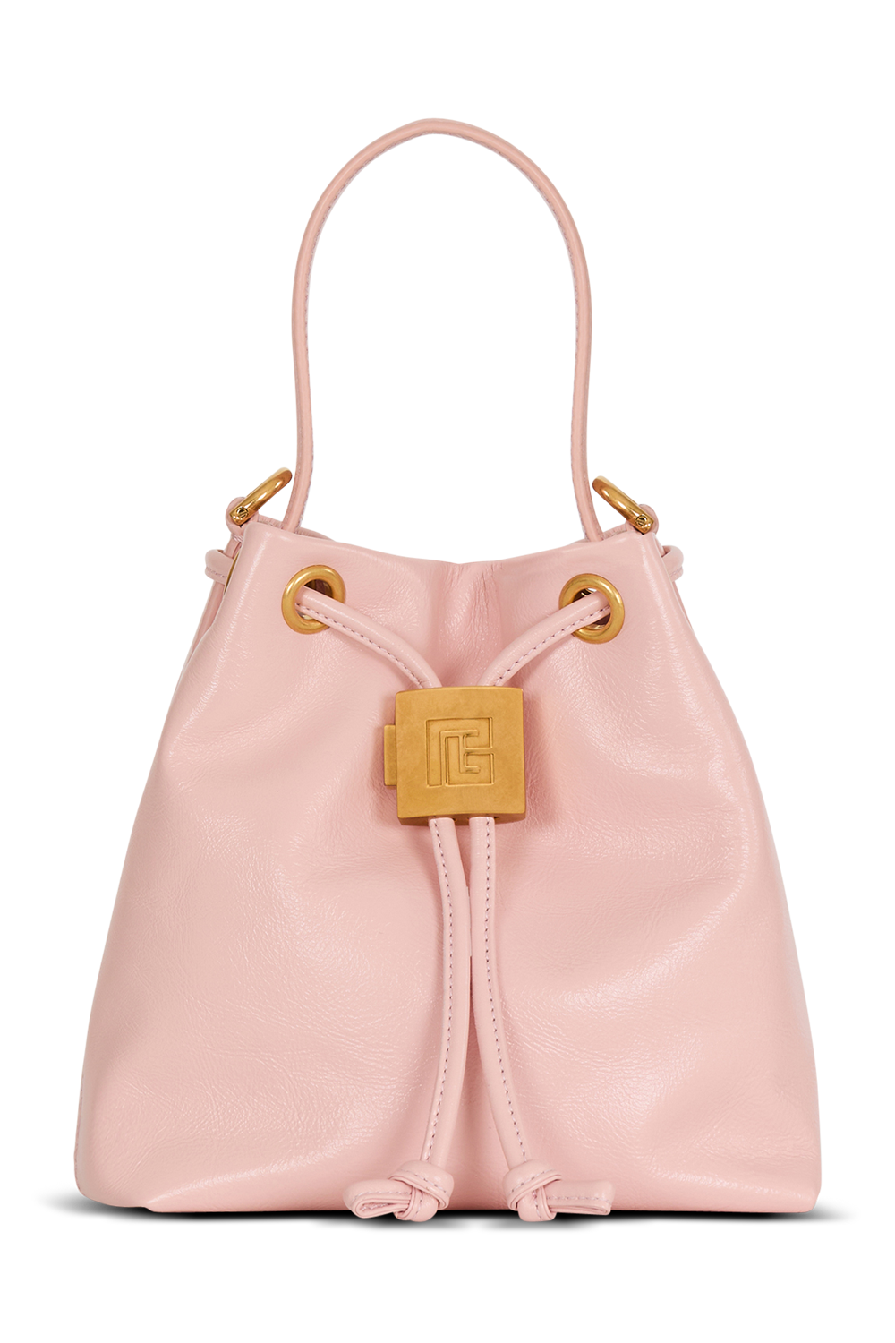 Pulse Bucket Bag-PINK-HANDBAGSHOULDER-BALMAIN