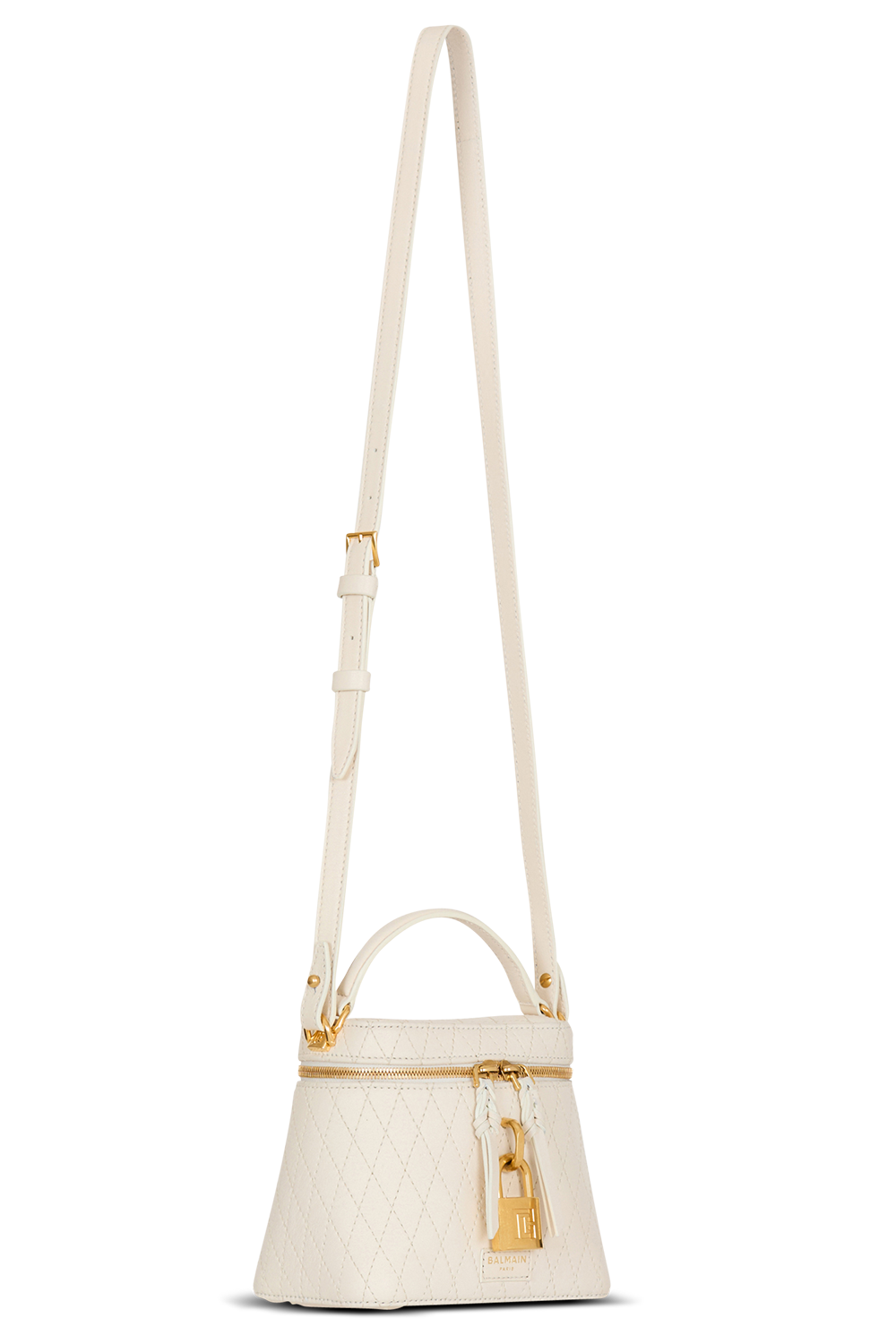 Pulse Vanity Bag-CREAM-HANDBAGTOP HANDLE-BALMAIN