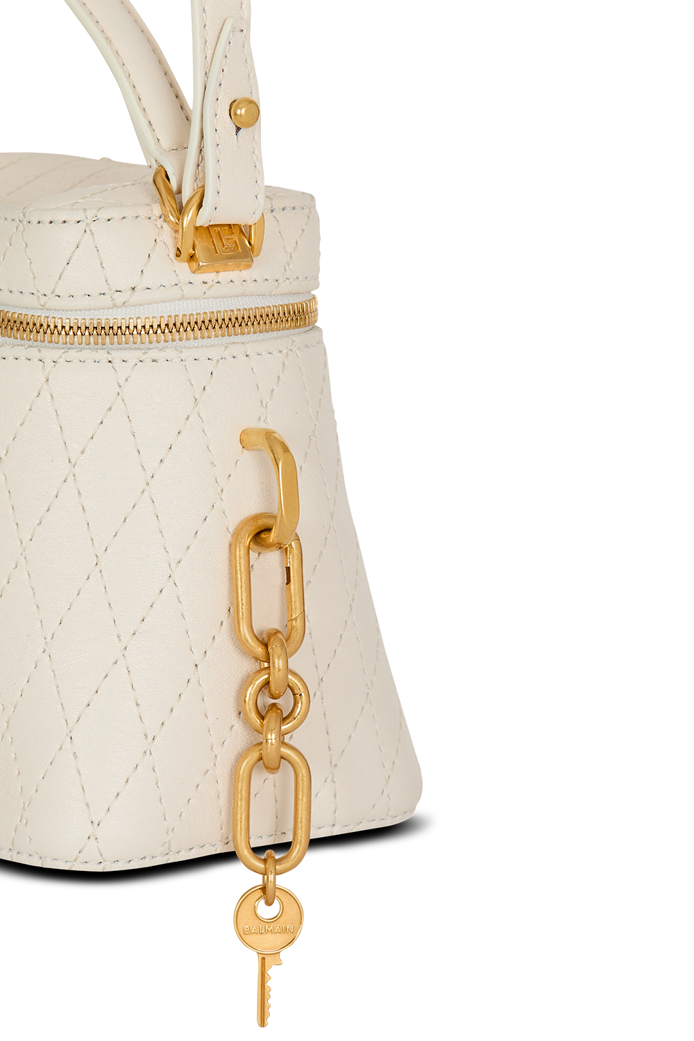Pulse Vanity Bag-CREAM-HANDBAGTOP HANDLE-BALMAIN