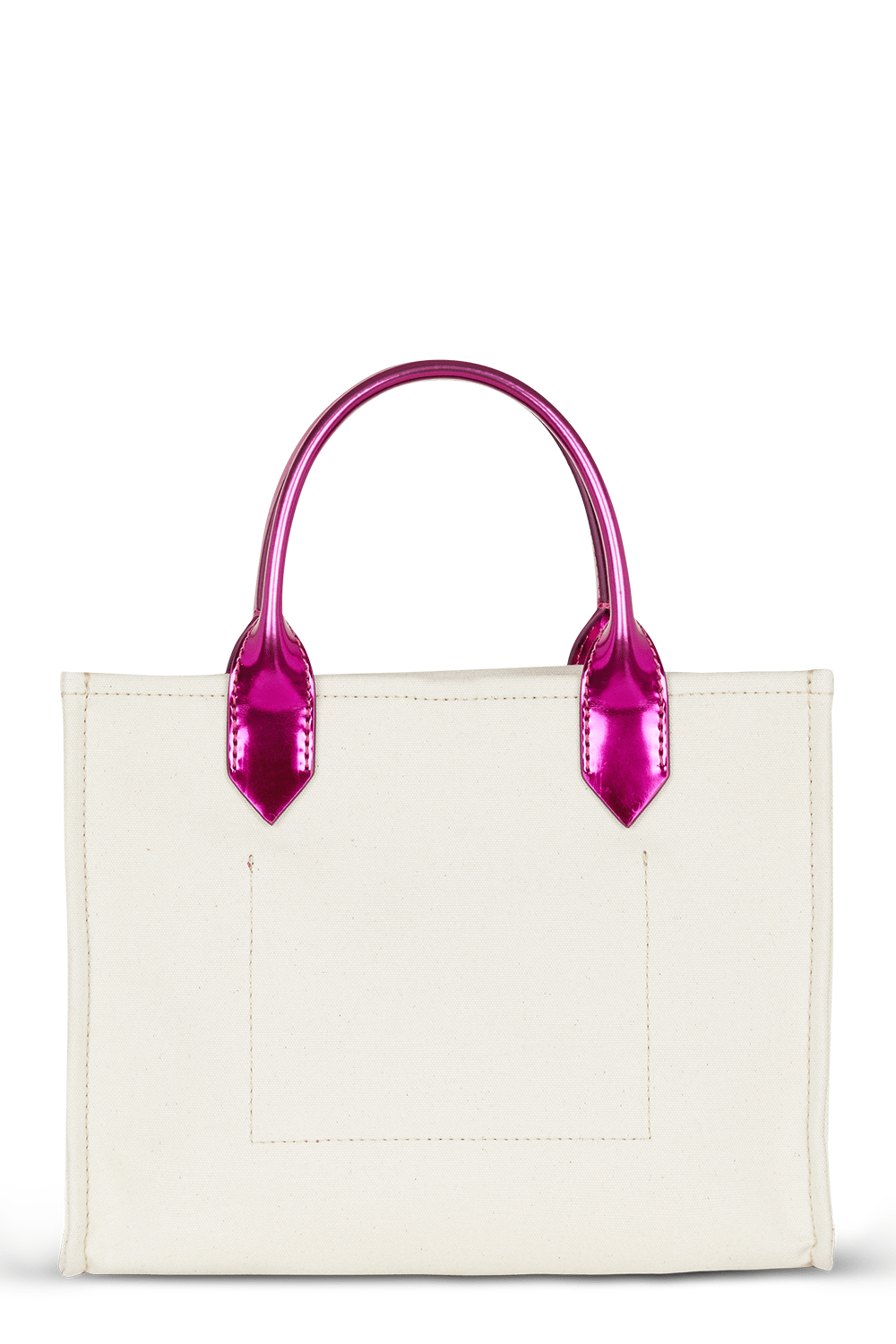 BALMAIN-B-Army Small Tote Bag-ECRU/FUCHSIA
