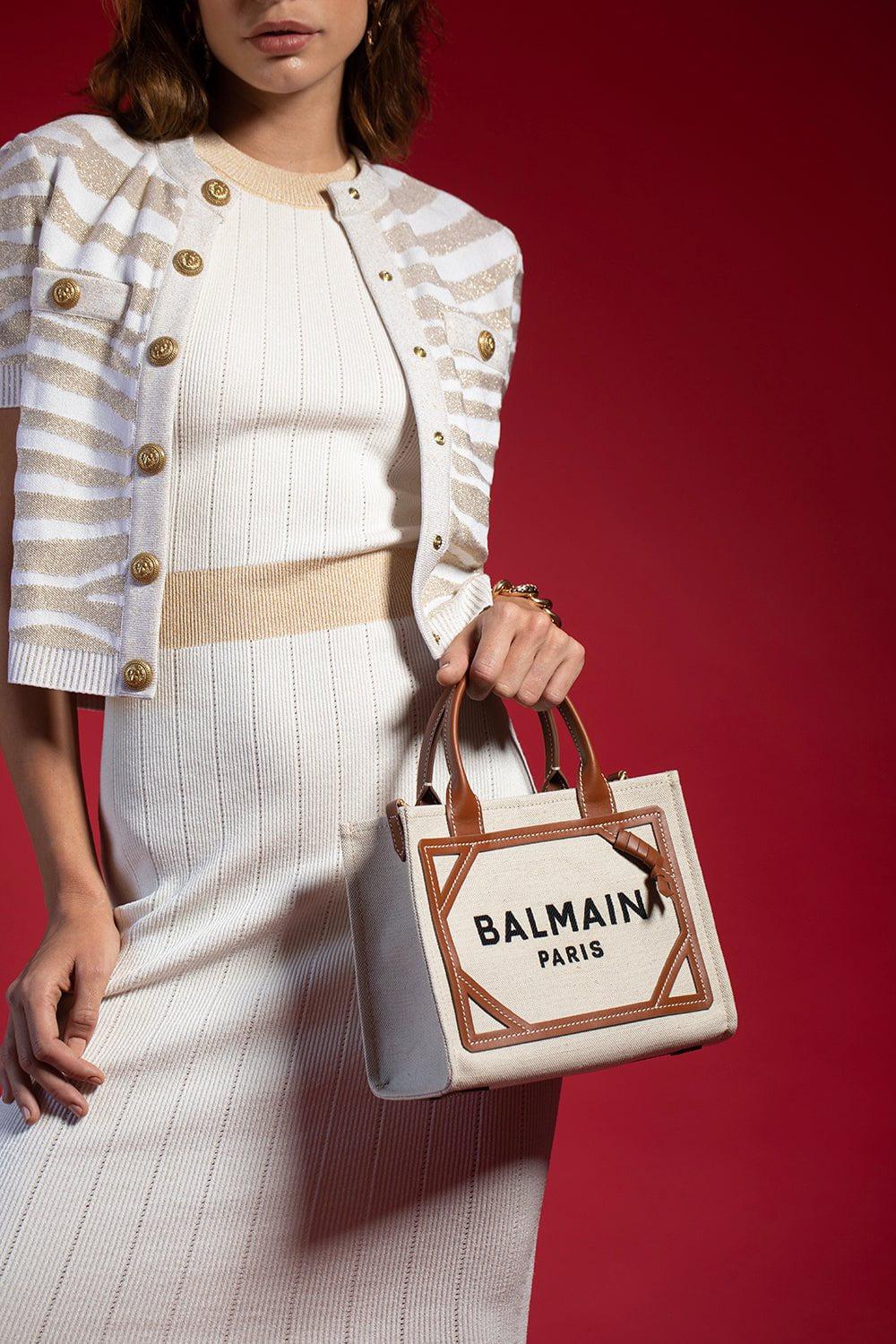 BALMAIN-B Army Small Tote Bag-GEMNATMR