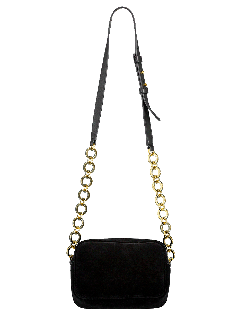 BALMAIN-B Velvet Camera Bag-NOIR