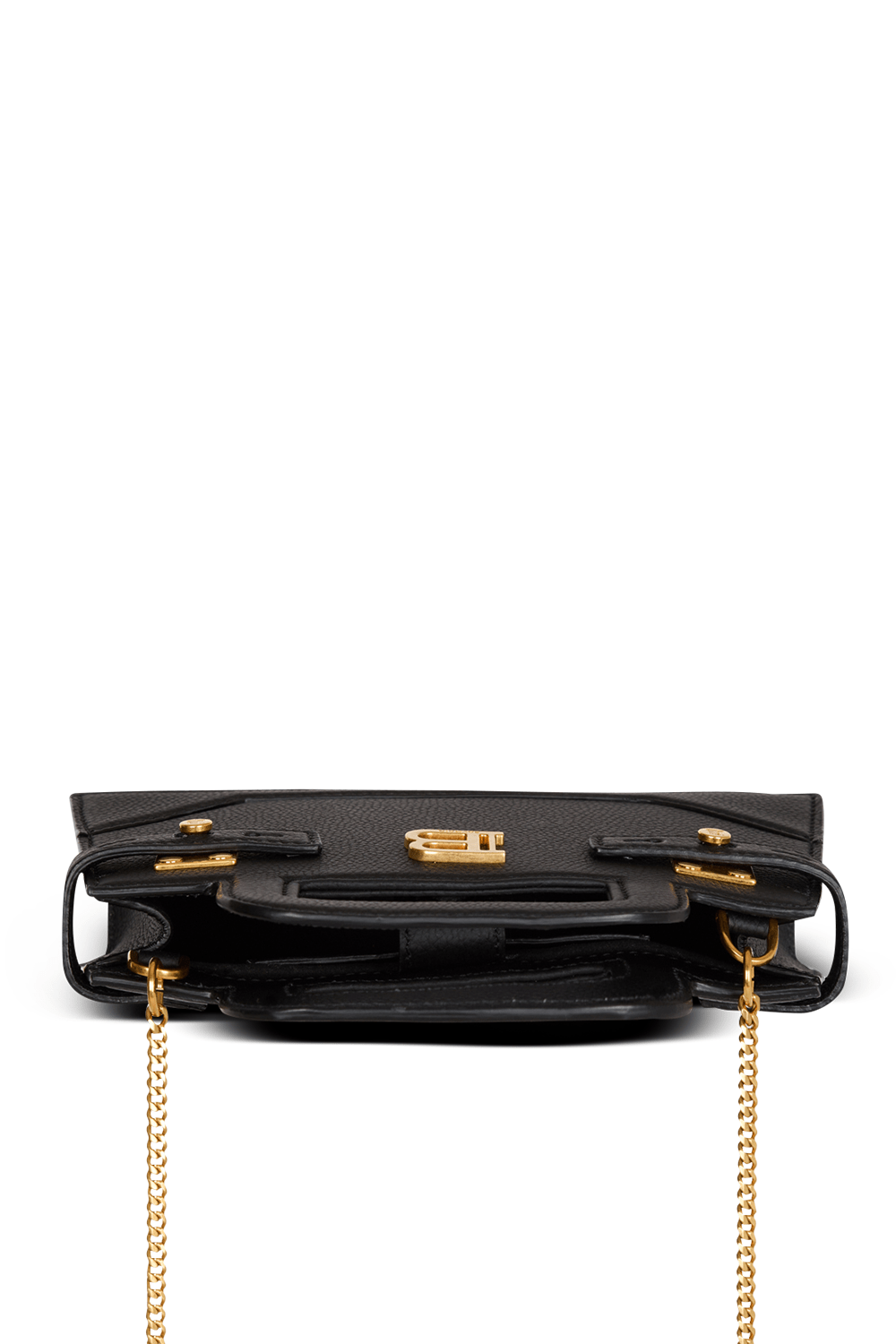 BALMAIN-B-Buzz Small Top Handle Bag-NOIR