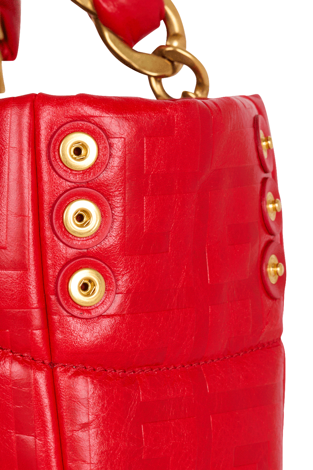 BALMAIN-Small 1945 Soft Bag - Rouge-ROUGE