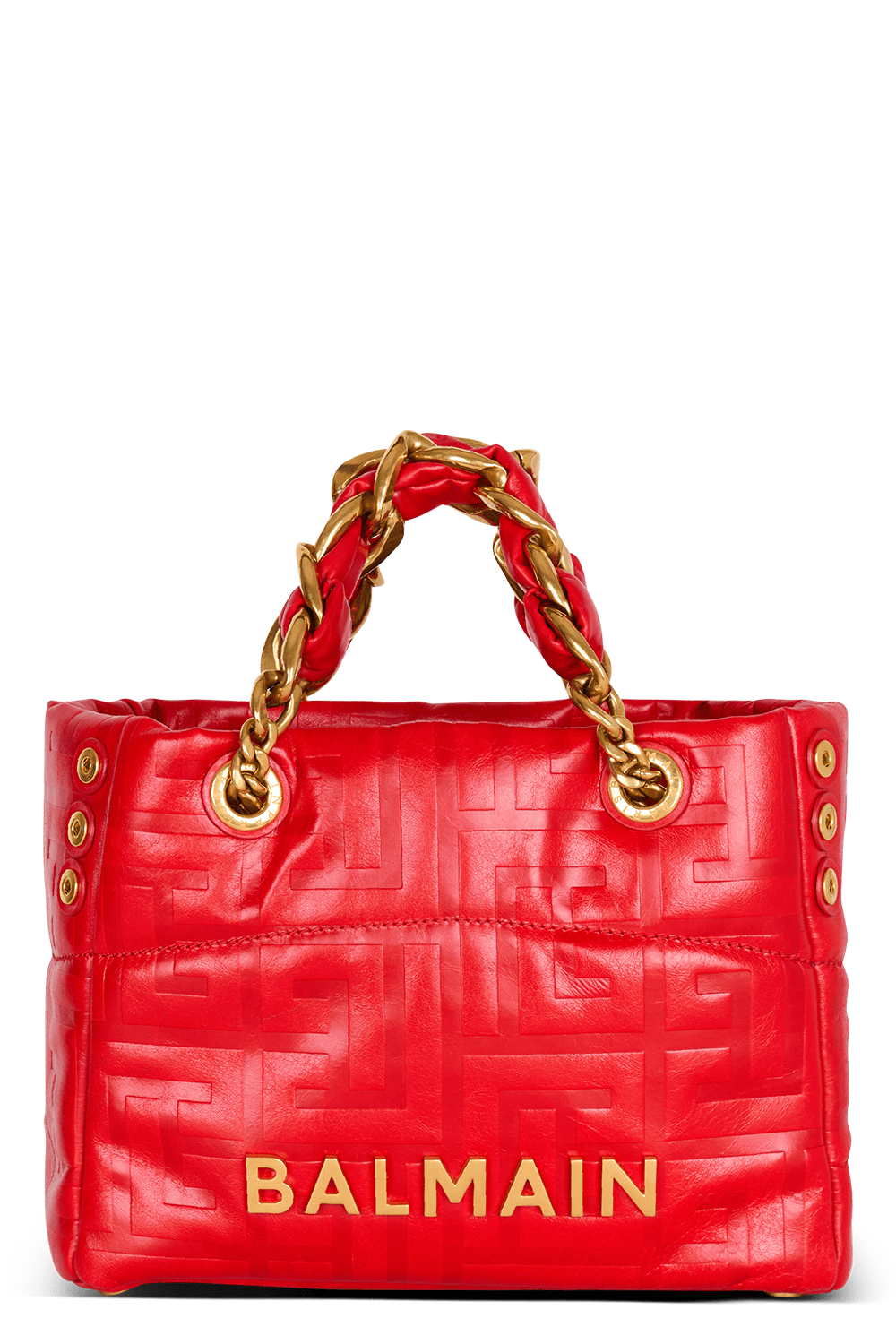 BALMAIN-Small 1945 Soft Bag - Rouge-ROUGE