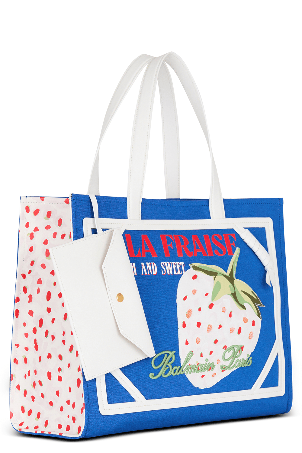 BALMAIN-B-Army Medium Tote Bag - Blue Blanc-BLUBLANC
