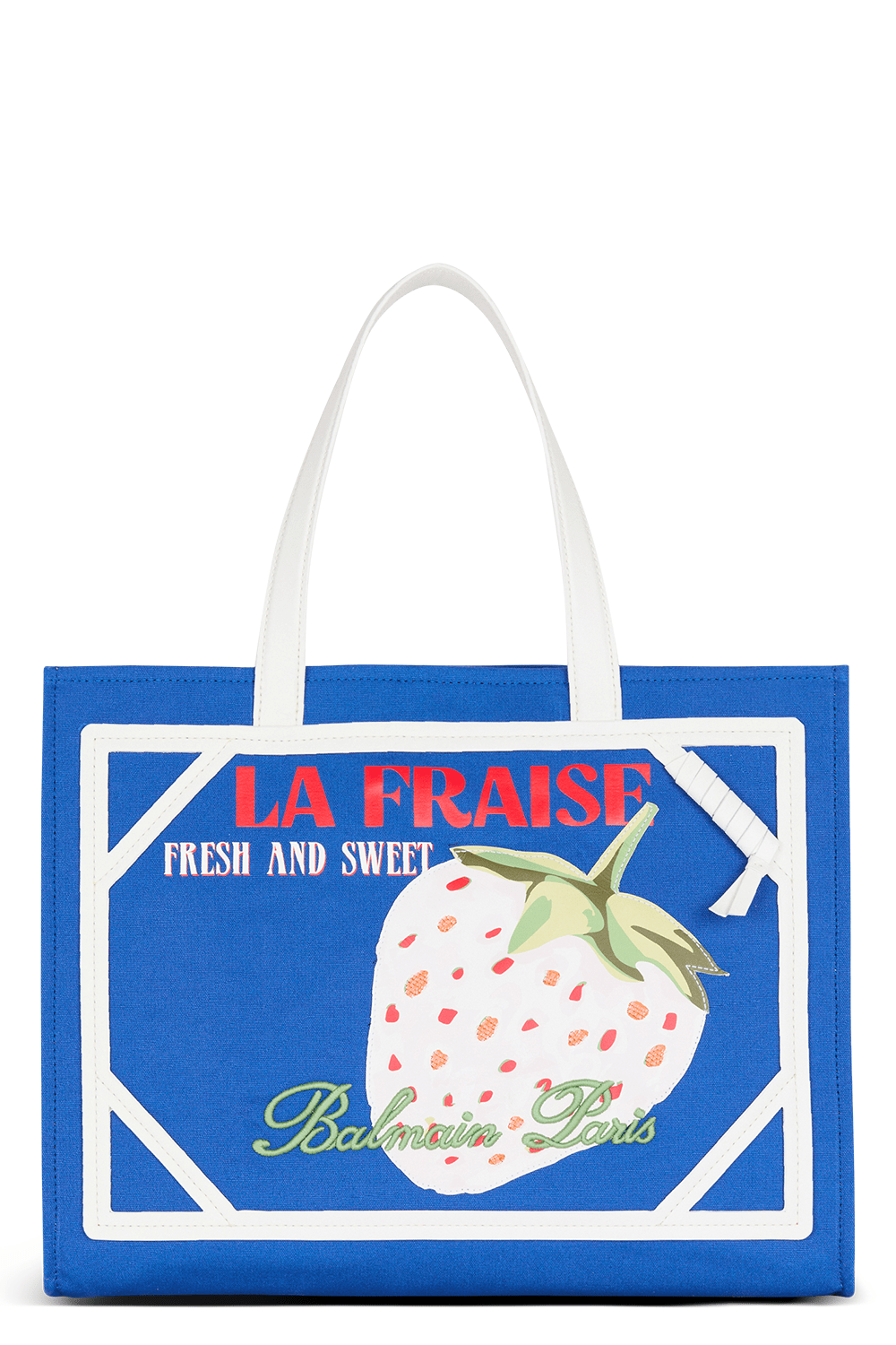 BALMAIN-B-Army Medium Tote Bag - Blue Blanc-BLUBLANC