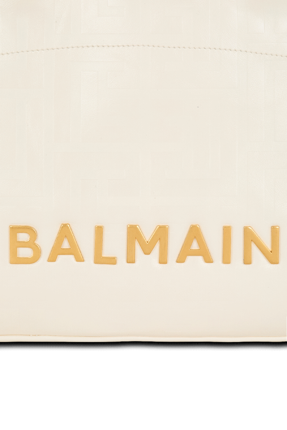 BALMAIN-1945 Embossed Bag-CREME