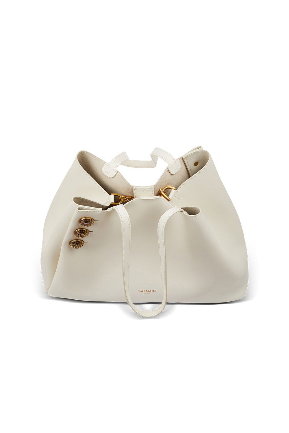 BALMAIN-Embleme Tote Bag - Creme-CREME