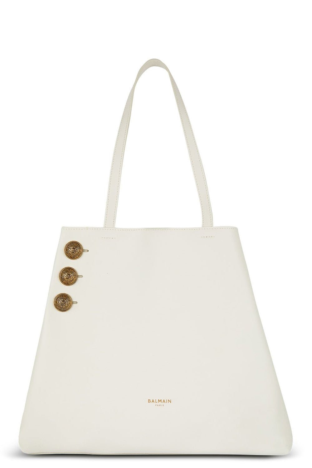 BALMAIN-Embleme Tote Bag - Creme-CREME