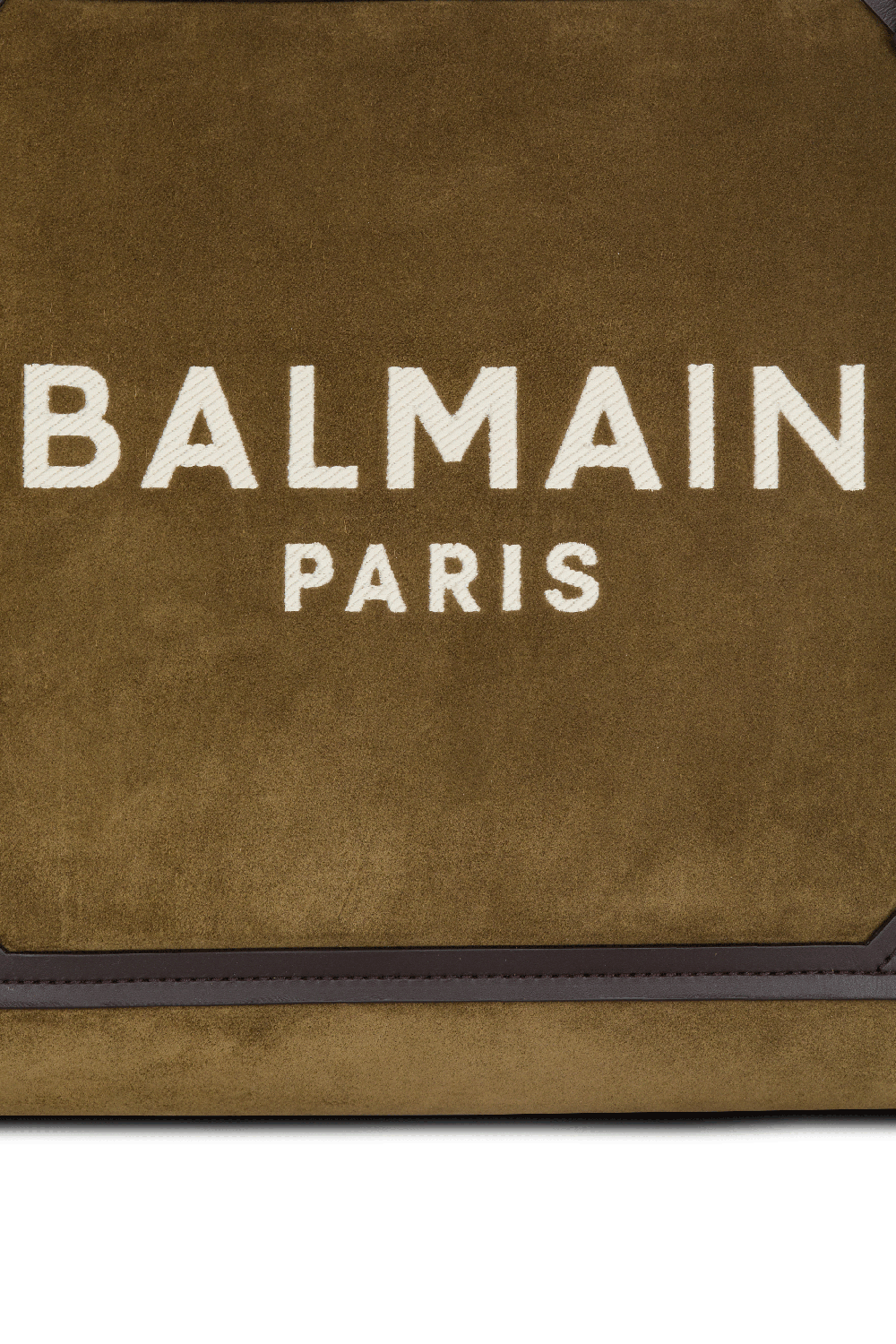 BALMAIN-B-Army Medium Tote Bag - Khaki Chocolate-KHAKI CHOCOLATE CREAM