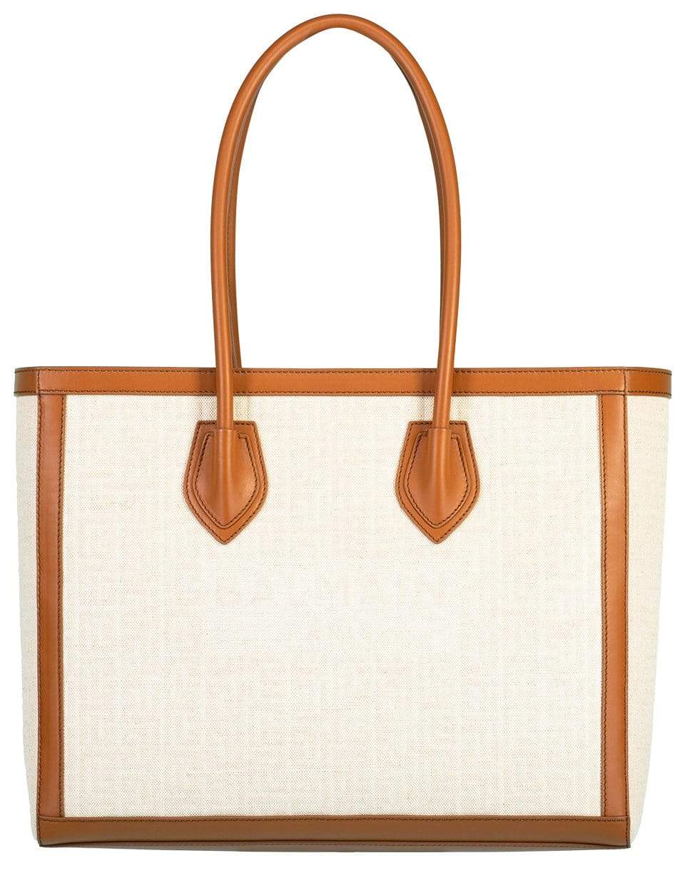 BALMAIN-B-Army Shopper Monogram 42-Canvas Bag-NATUREL
