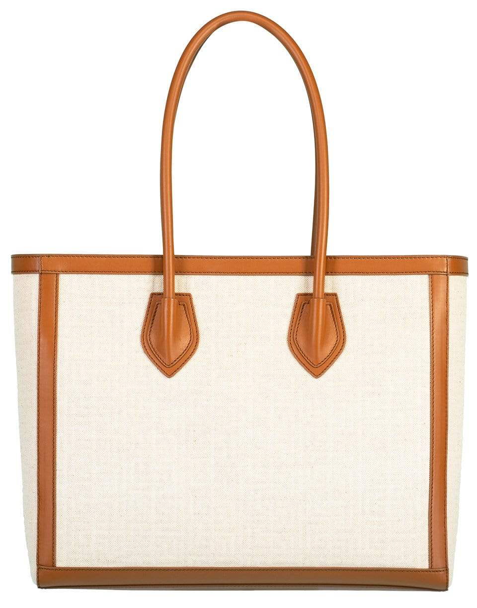 BALMAIN-B-Army Shopper Monogram 42-Canvas Bag-NATUREL