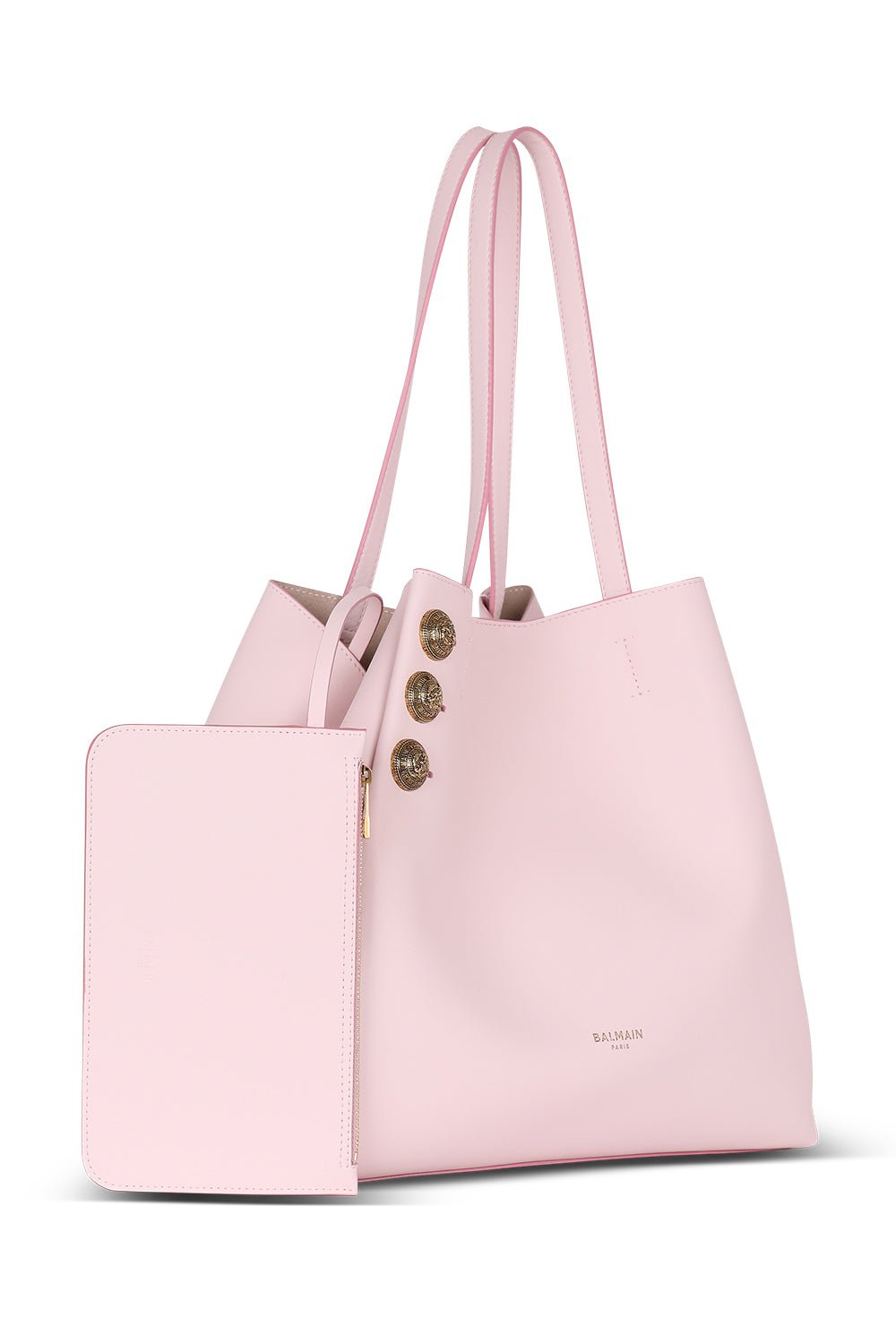 BALMAIN-Embleme Tote Bag - Rose Pale-RSE PALE