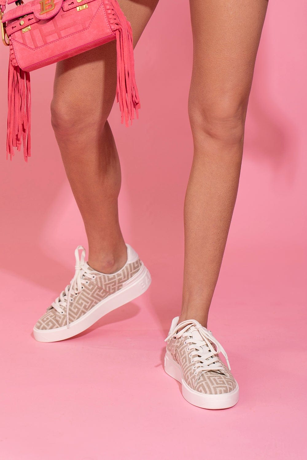 BALMAIN-B Court-Monogram Sneaker-