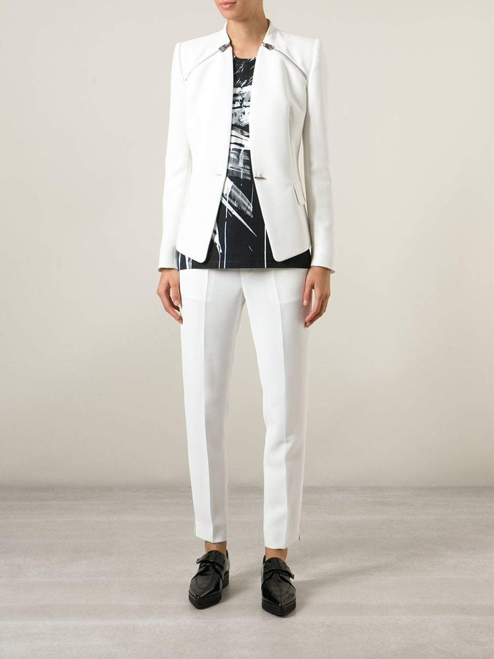BARBARA BUI-Shoulder Zip Blazer-