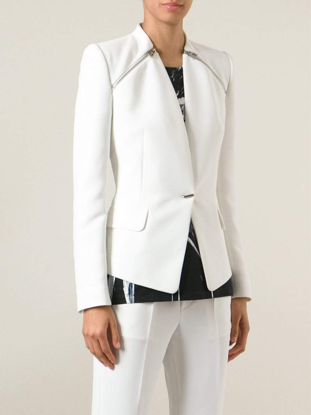 BARBARA BUI-Shoulder Zip Blazer-