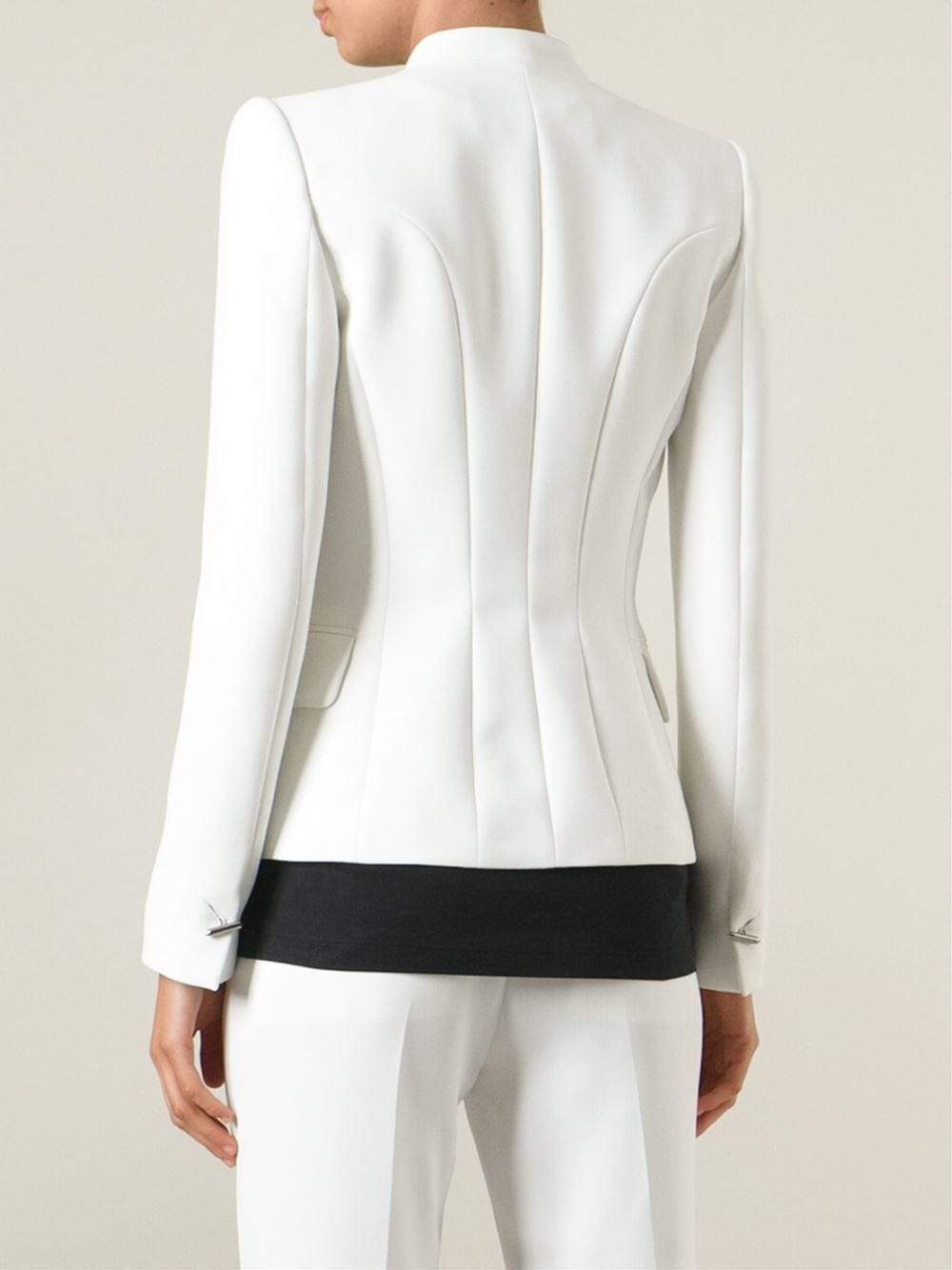 BARBARA BUI-Shoulder Zip Blazer-