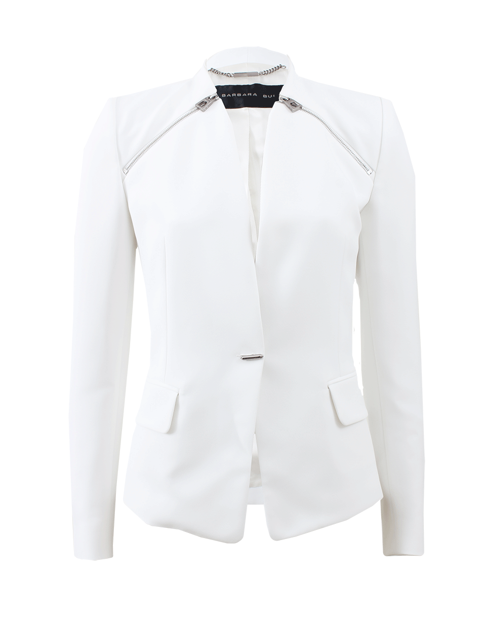 BARBARA BUI-Shoulder Zip Blazer-