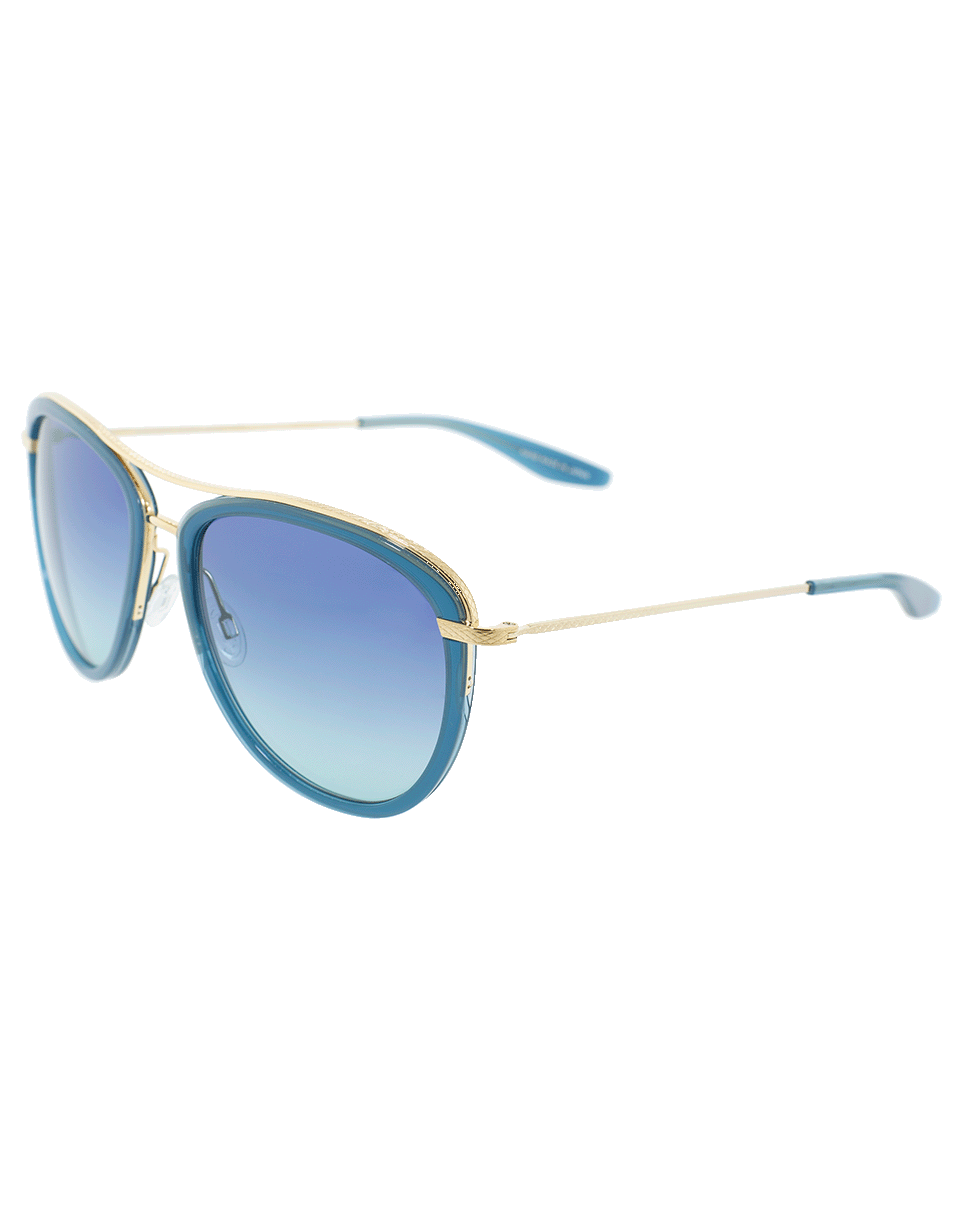 BARTON PERREIRA-Aviatress Bali Sunglasses-GLD/SEA
