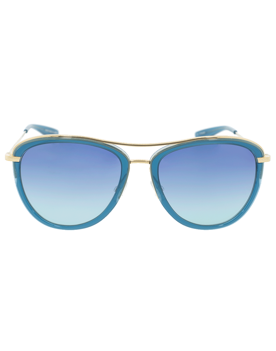 BARTON PERREIRA-Aviatress Bali Sunglasses-GLD/SEA