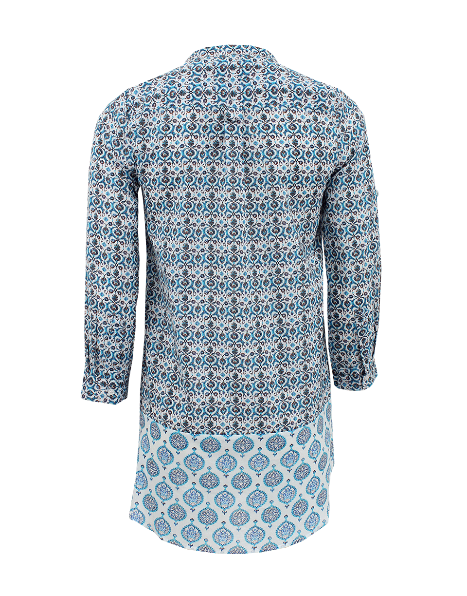 BASTA SURF-Long Sleeve Half Button Print Tunic-
