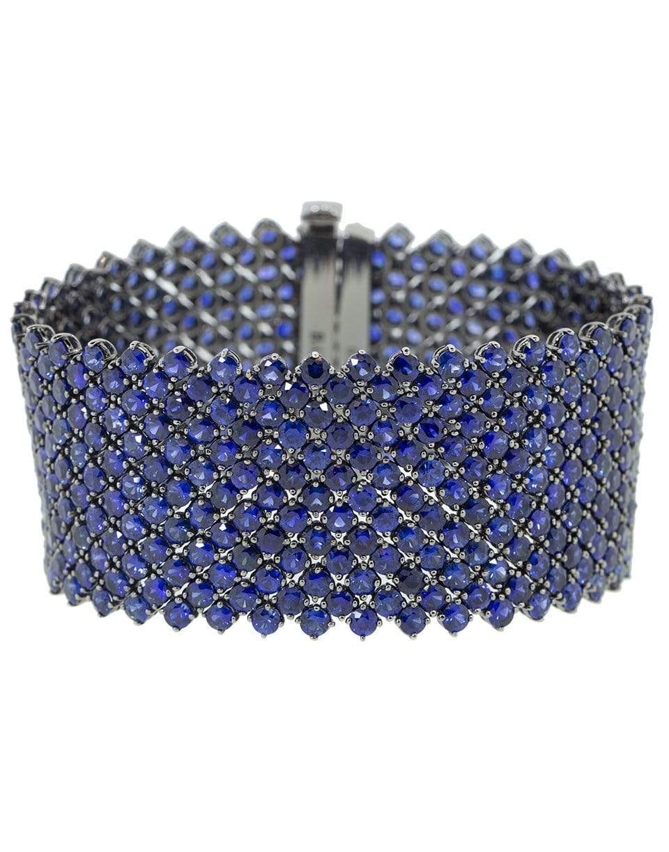BAYCO-Wide Sapphire Bracelet-BLACK GOLD