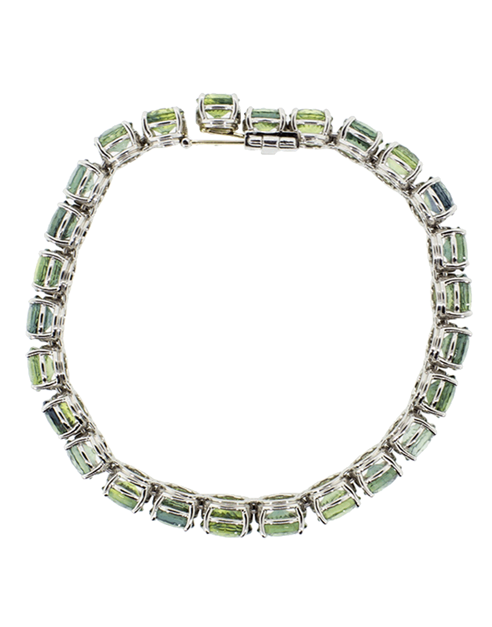 BAYCO-Green Sapphire Bracelet-PLATINUM