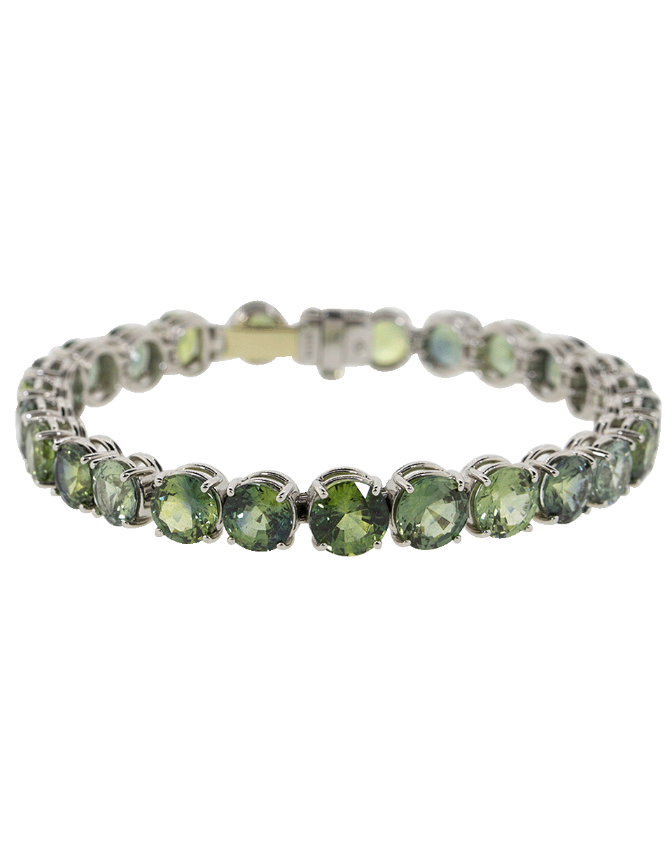 BAYCO-Green Sapphire Bracelet-PLATINUM