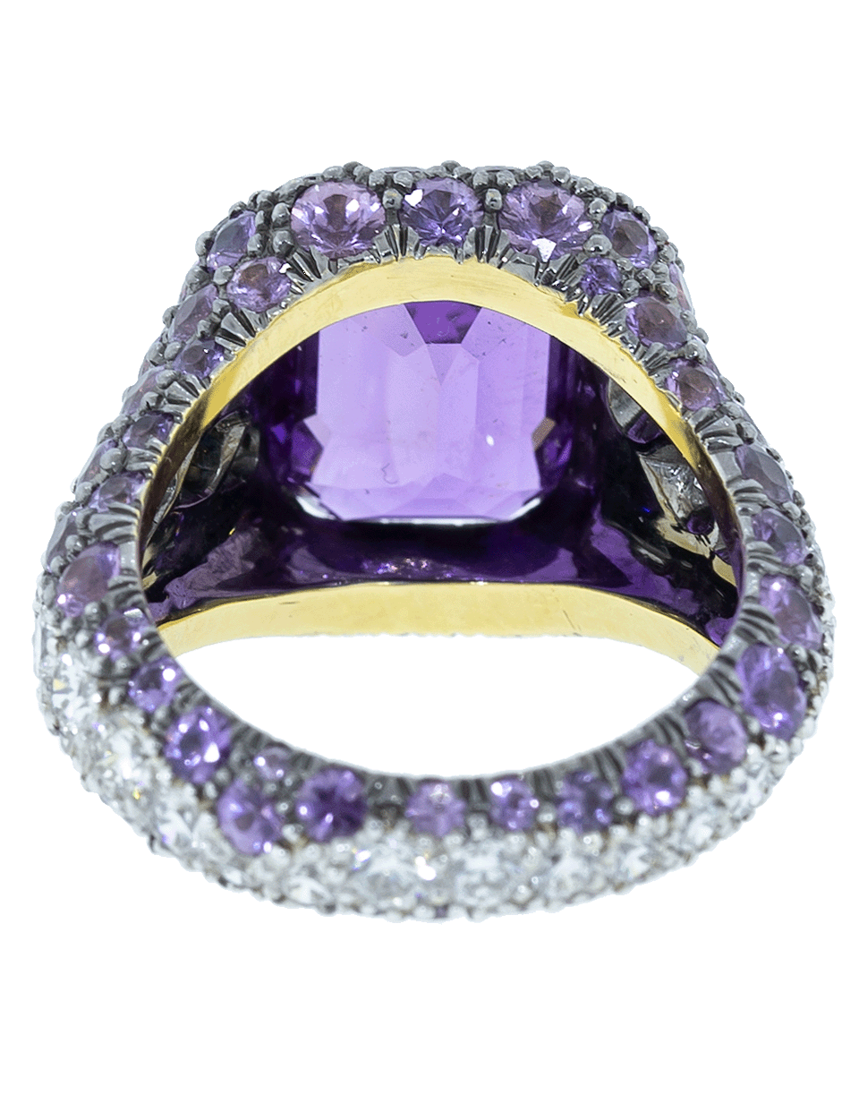 BAYCO-Purple Sapphire and Diamond Ring-BLCKGOLD